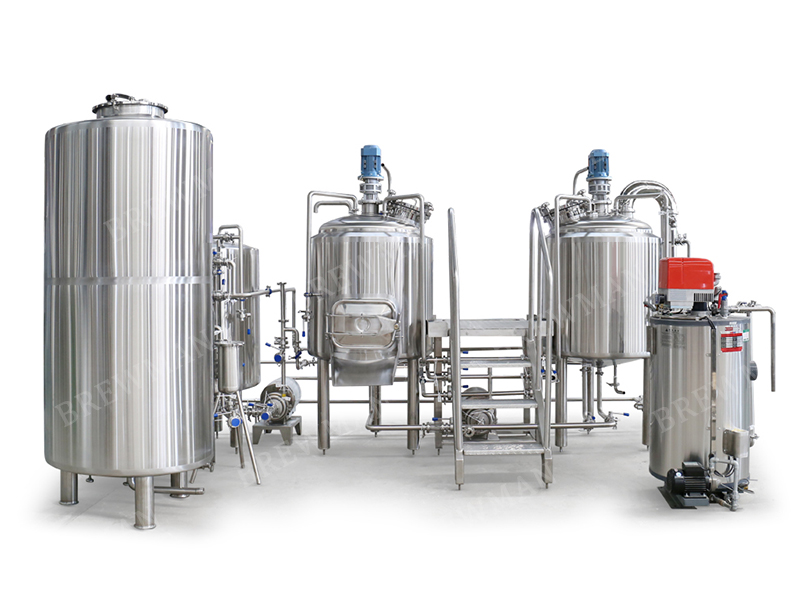 Microcervecería de 3 barriles utiliza el sistema de elaboración de cerveza para la venta