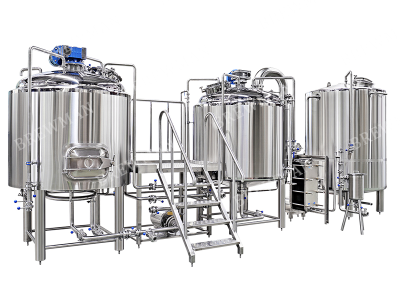Configuración completa del sistema eléctrico de elaboración de cerveza de grano entero de 7 bbl