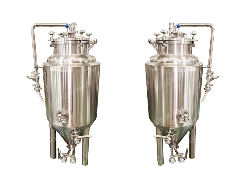 Tanque de fermentación cónico usado cervecería de acero inoxidable de 50 galones